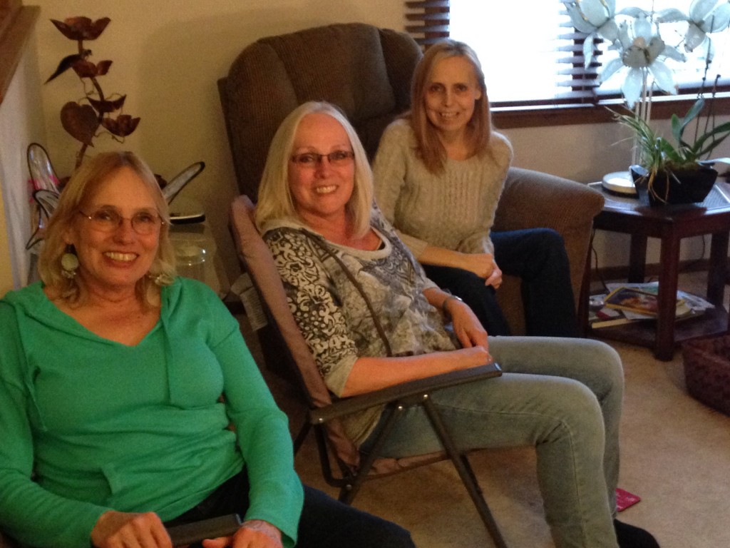 My sisters, Cindy, me and Mary. 