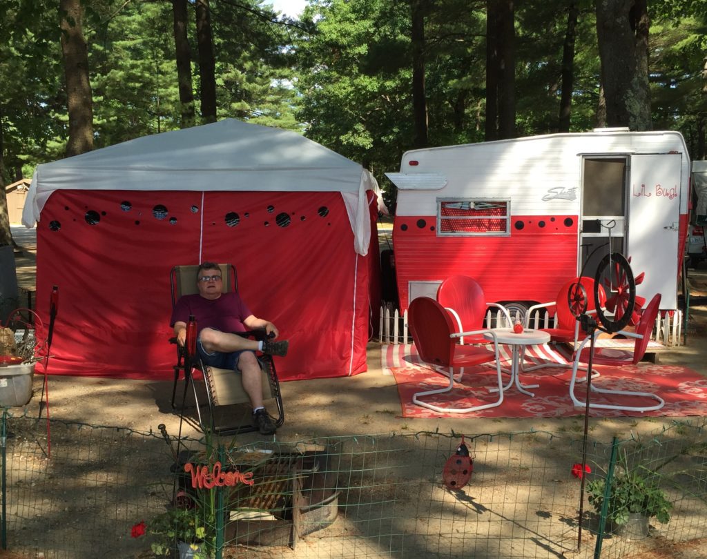 "Glamping" spotted in Maine