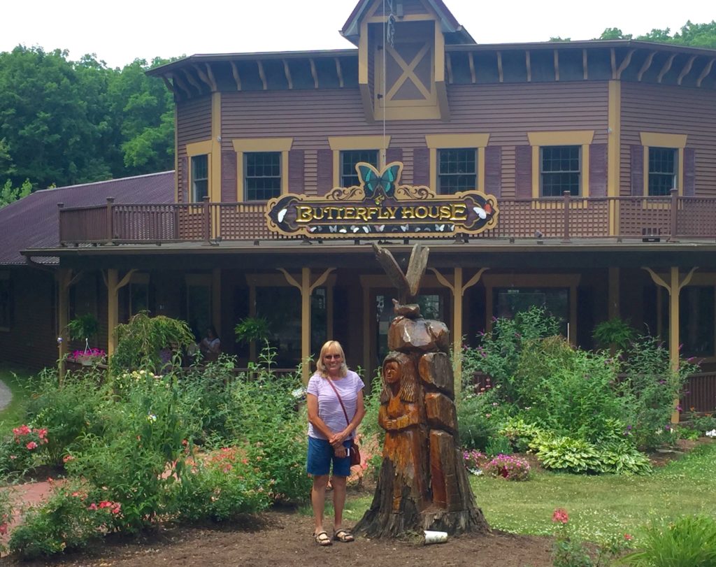 Sister Cindy at Butterfly House