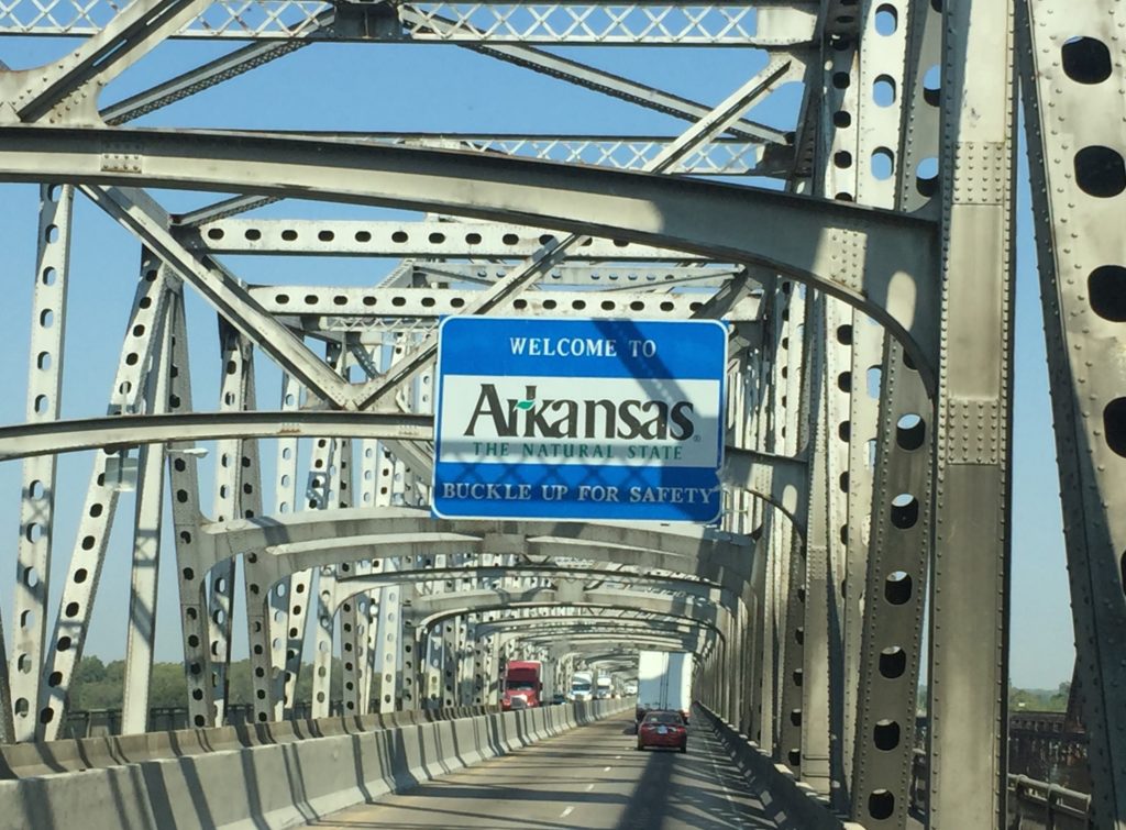 Interstate 40 crossing the Mississippi River