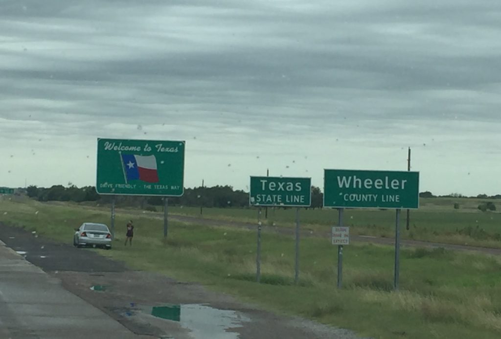 Welcome to Texas along I40 W