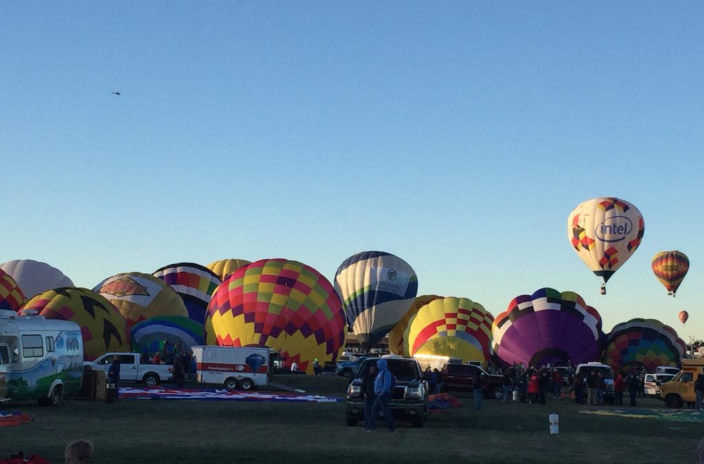 Early morning on launch field