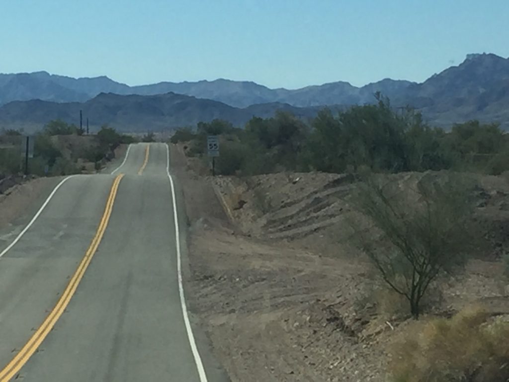 Road on way to Quartzsite AZ