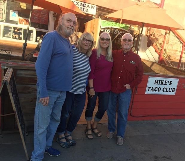 Ray, Kathy me and Other Half at Mike's Tacos