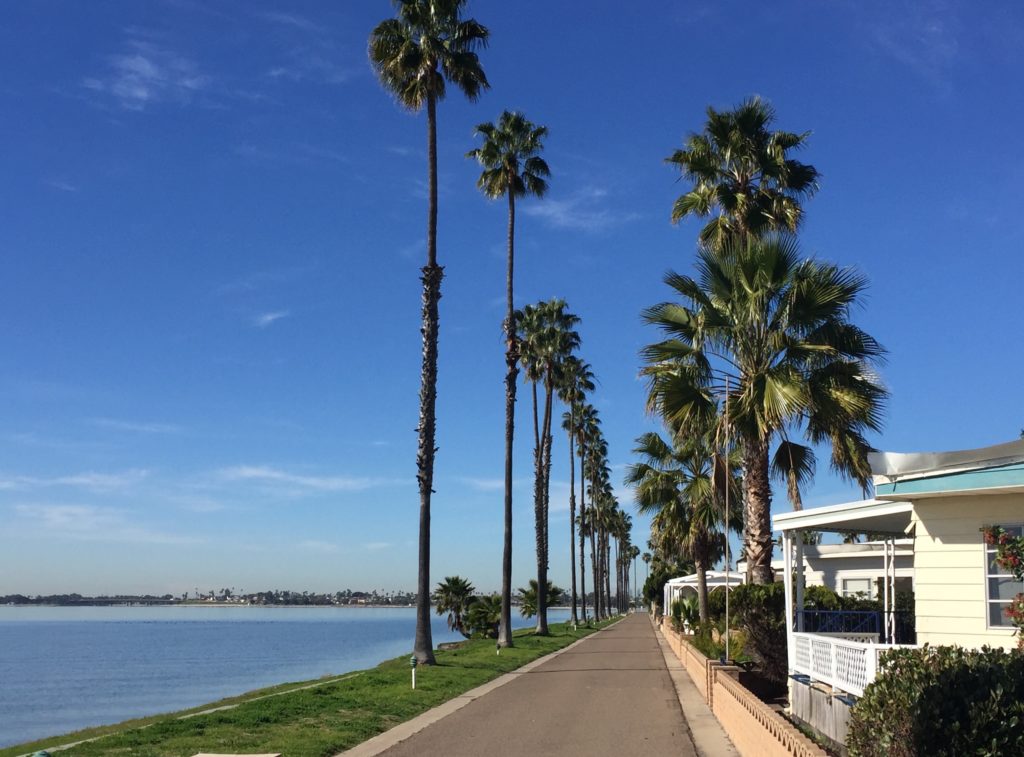 Promenade walk at Mission Bay